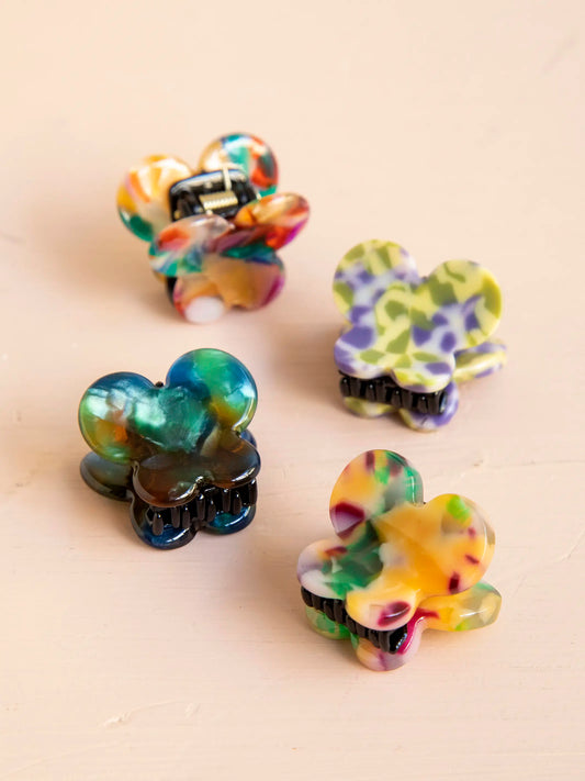 Mini Butterfly Hair Clips, Set of 4