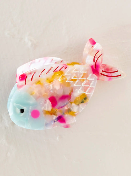 Icon Hair Claw - Pink Fish