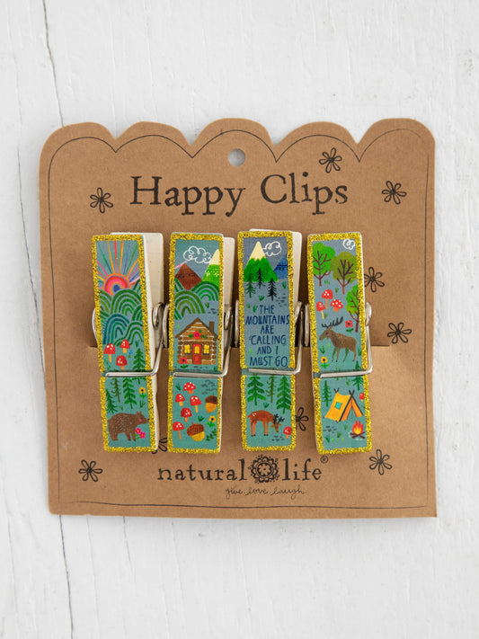 Bag Clips, Set of 4 - Mountains Are Calling