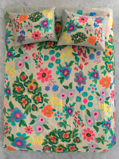 Catalina Cotton Duvet Cover - Floral Garden