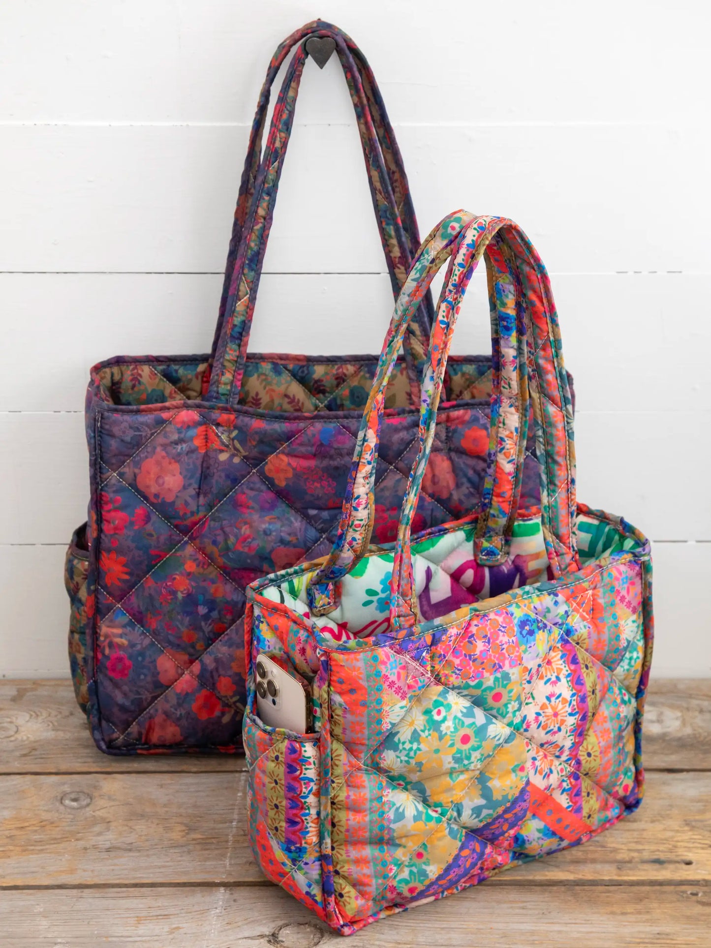 Reversible Puffy Tote Bag - Medium Love