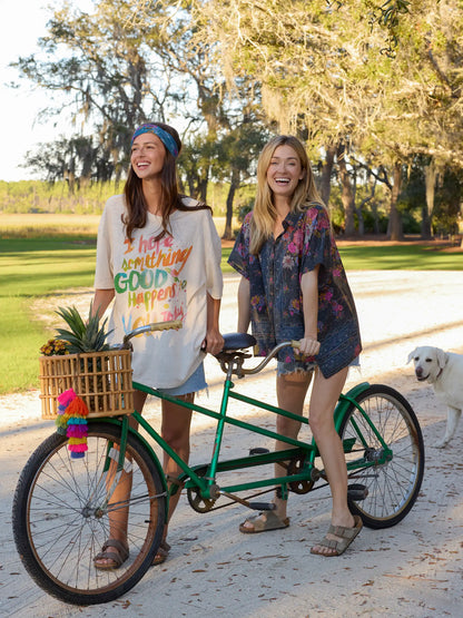 Life Is A Canvas Cotton Tee - Hope Something Good Happens