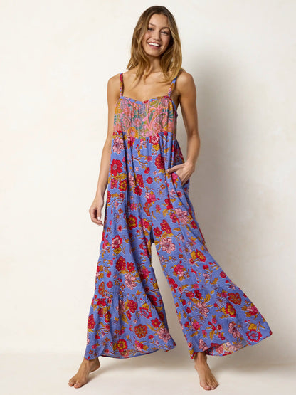 Stephanie Jumpsuit - Stella Blooms Blue