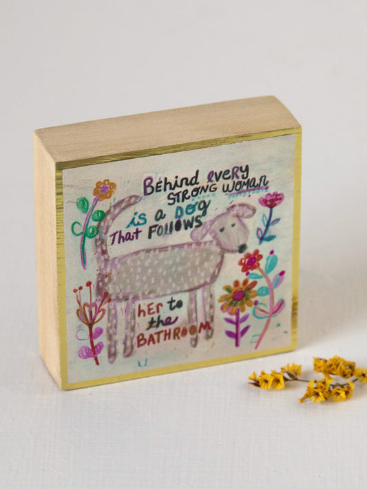 Tiny Block Keepsake - Behind Every Strong Woman