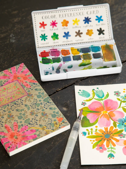Travel Watercolor & Sketchbook Set - Small