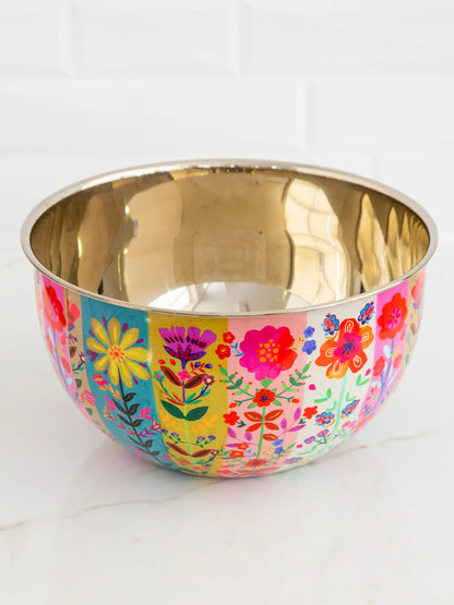 Stainless Steel Bowl - Large Flower