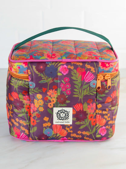 Lunchbox Mini Cooler - Blue Pink Clusters