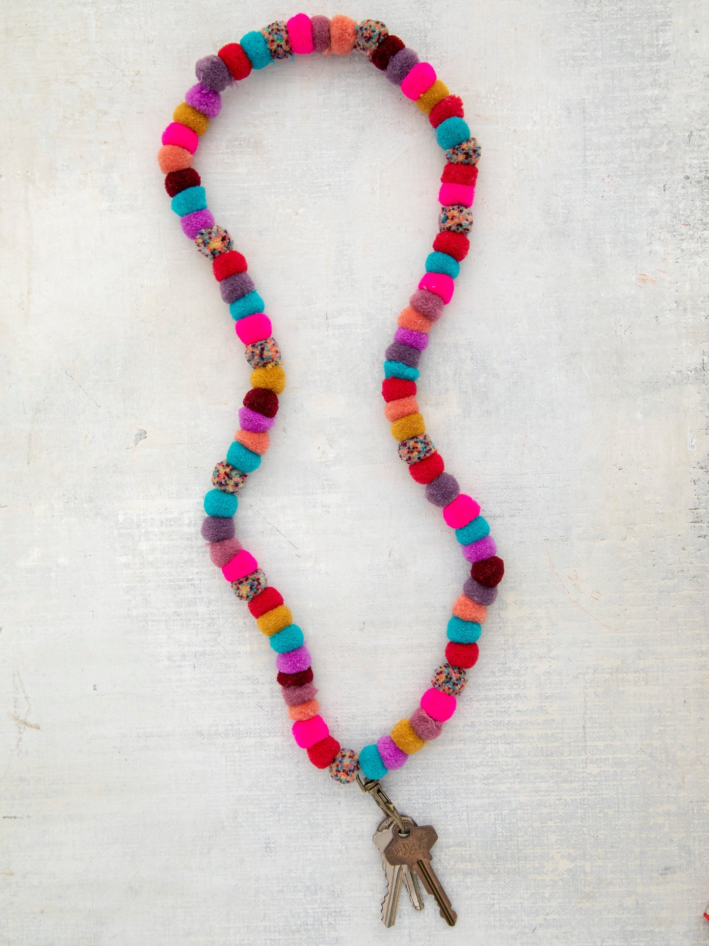 Pom Pom Lanyard - Multi