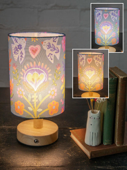 Touch Lamp - Folk Flower