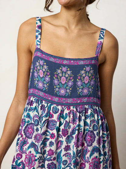 Patricia Maxi Dress - Purple Sunnyfield Floral