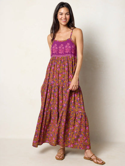 Maddie Maxi Dress - Lush Lilies Plum