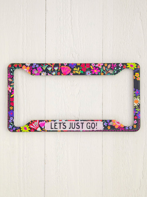 License Plate Frame - Let's Just Go