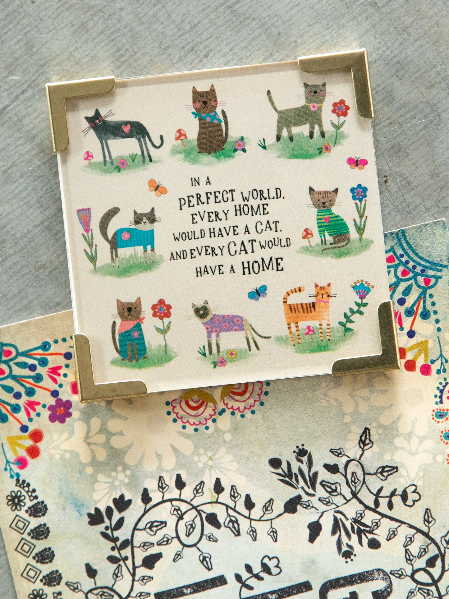 Corner Magnet - Every Cat Has A Home