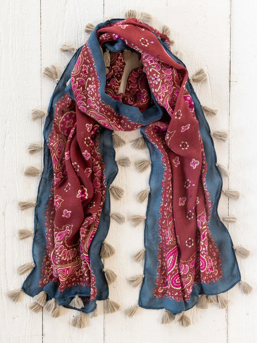 Sayulita Scarf - Brimfield Bandana Ruby