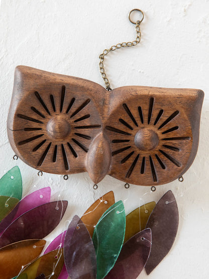 Capiz Wind Chime - Owl