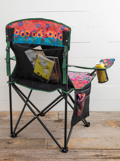 Happy Camp Chair - Folk Floral Border