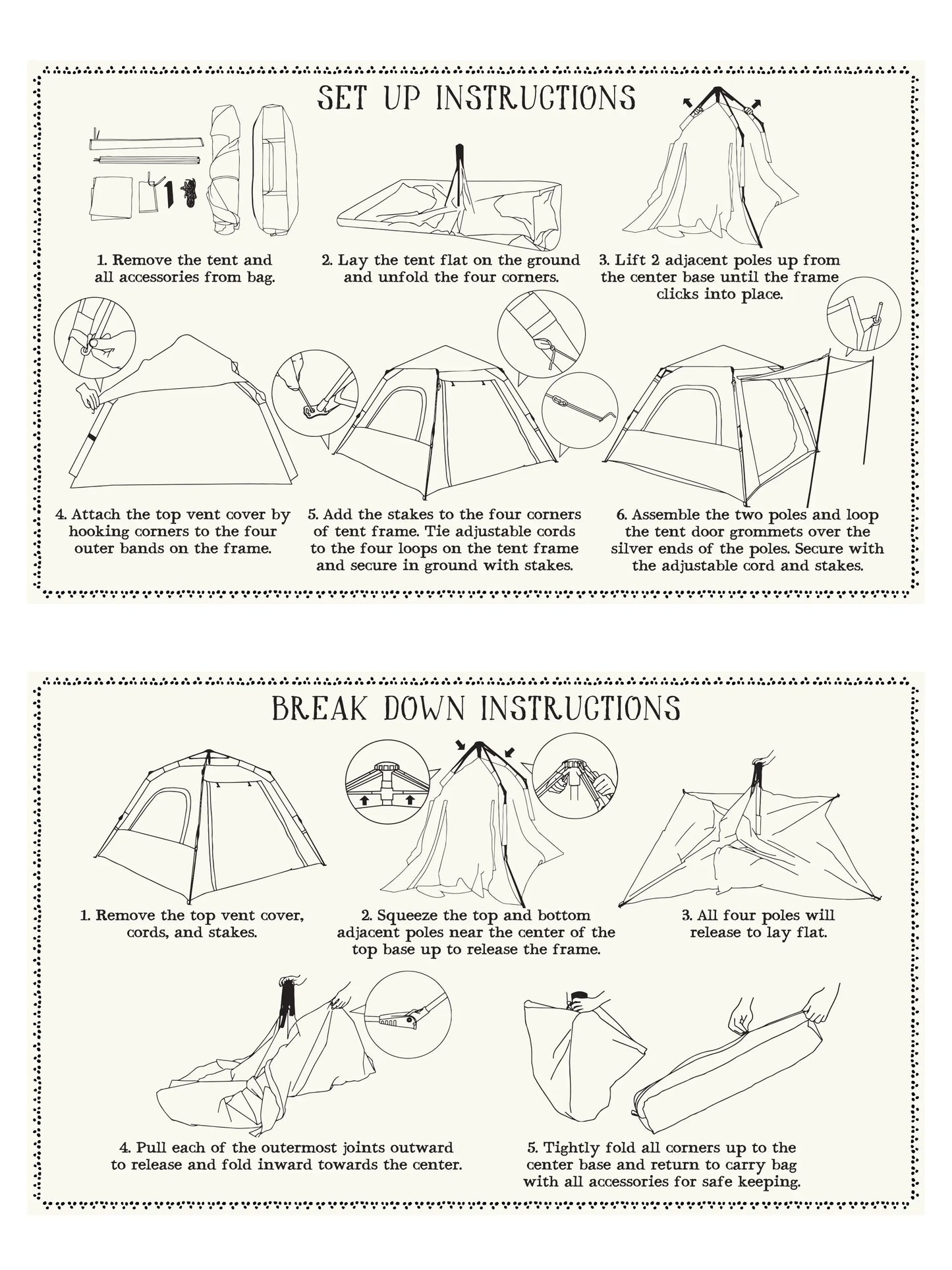 Live Happy Camping Tent - Lush Lilies Plum