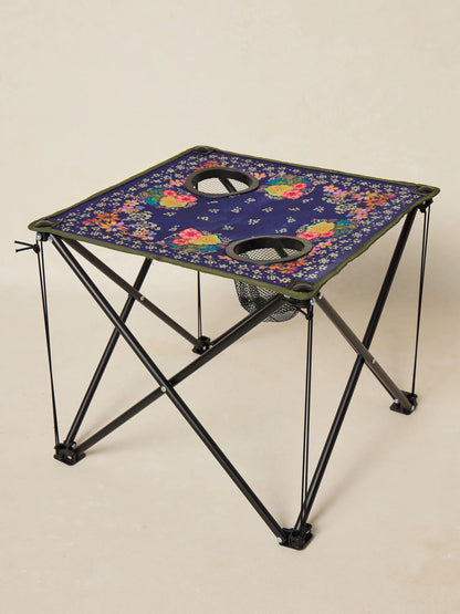 Happy Camp Table - Indigo Floral