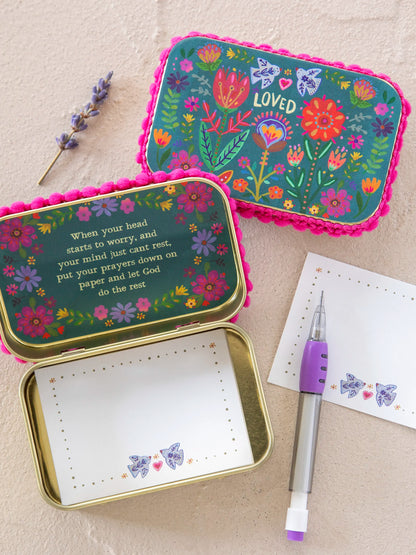 Tin Prayer Box - Loved