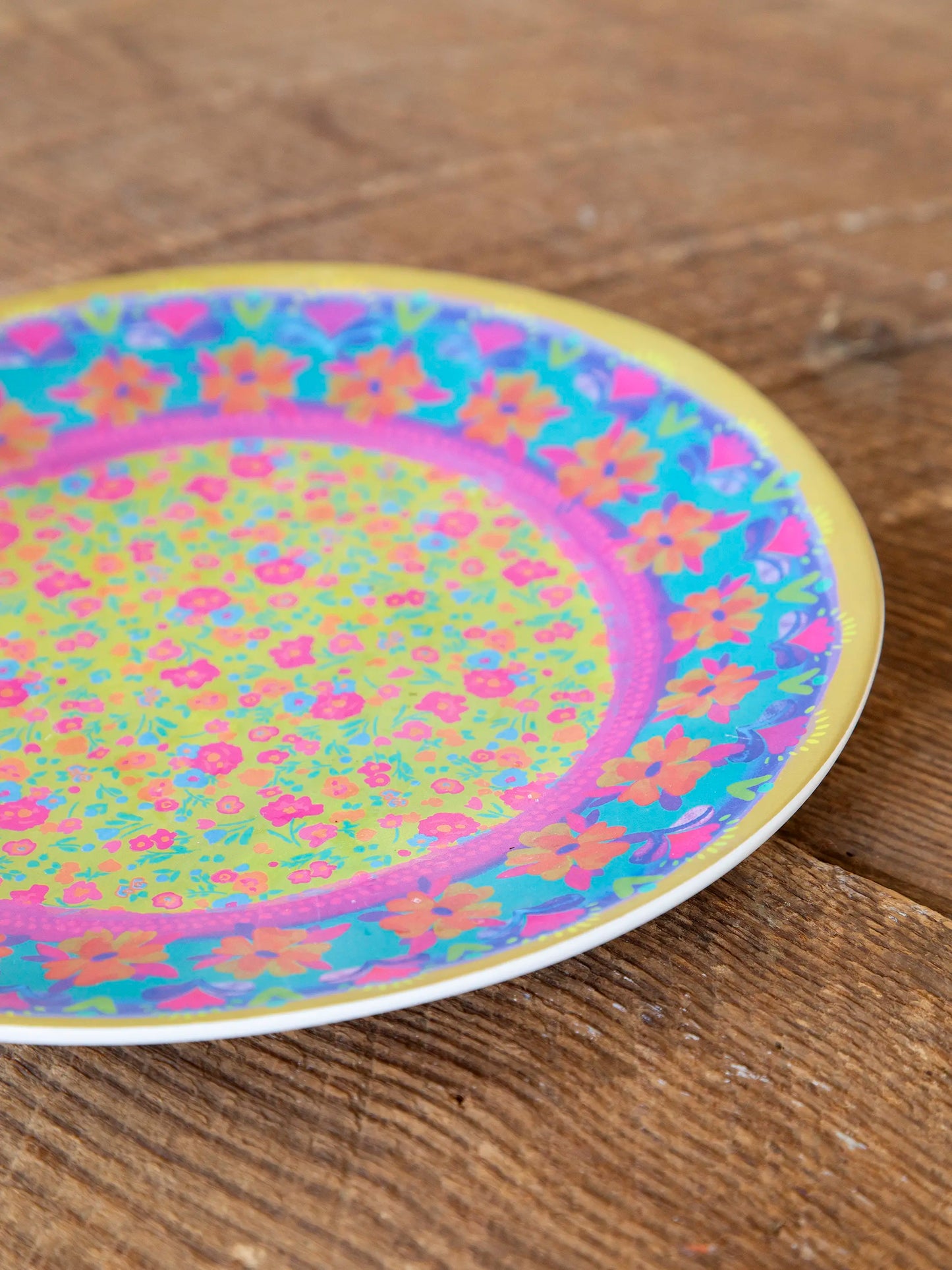 Mix & Match Melamine Salad Plate - Lime Green