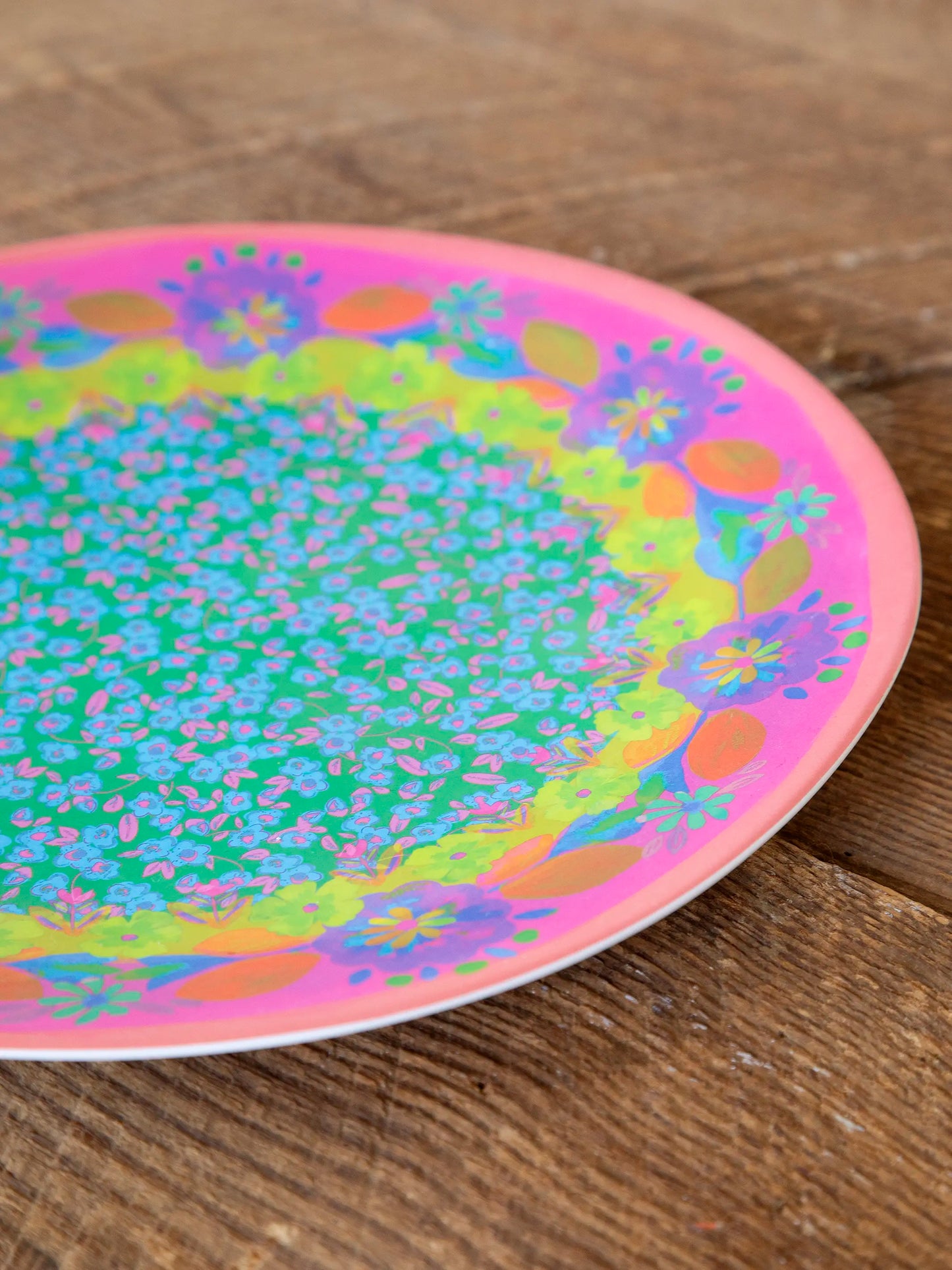 Mix & Match Melamine Dinner Plate - Coral