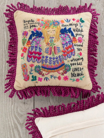 Tufted Boho Pillow - Angels Watching