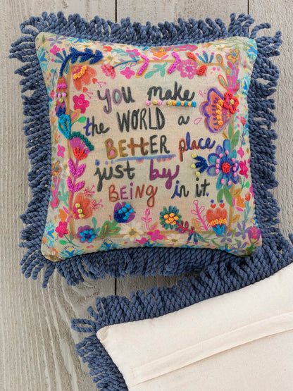Tufted Boho Pillow - World Better