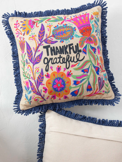 Bungalow Pillow - Thankful Grateful