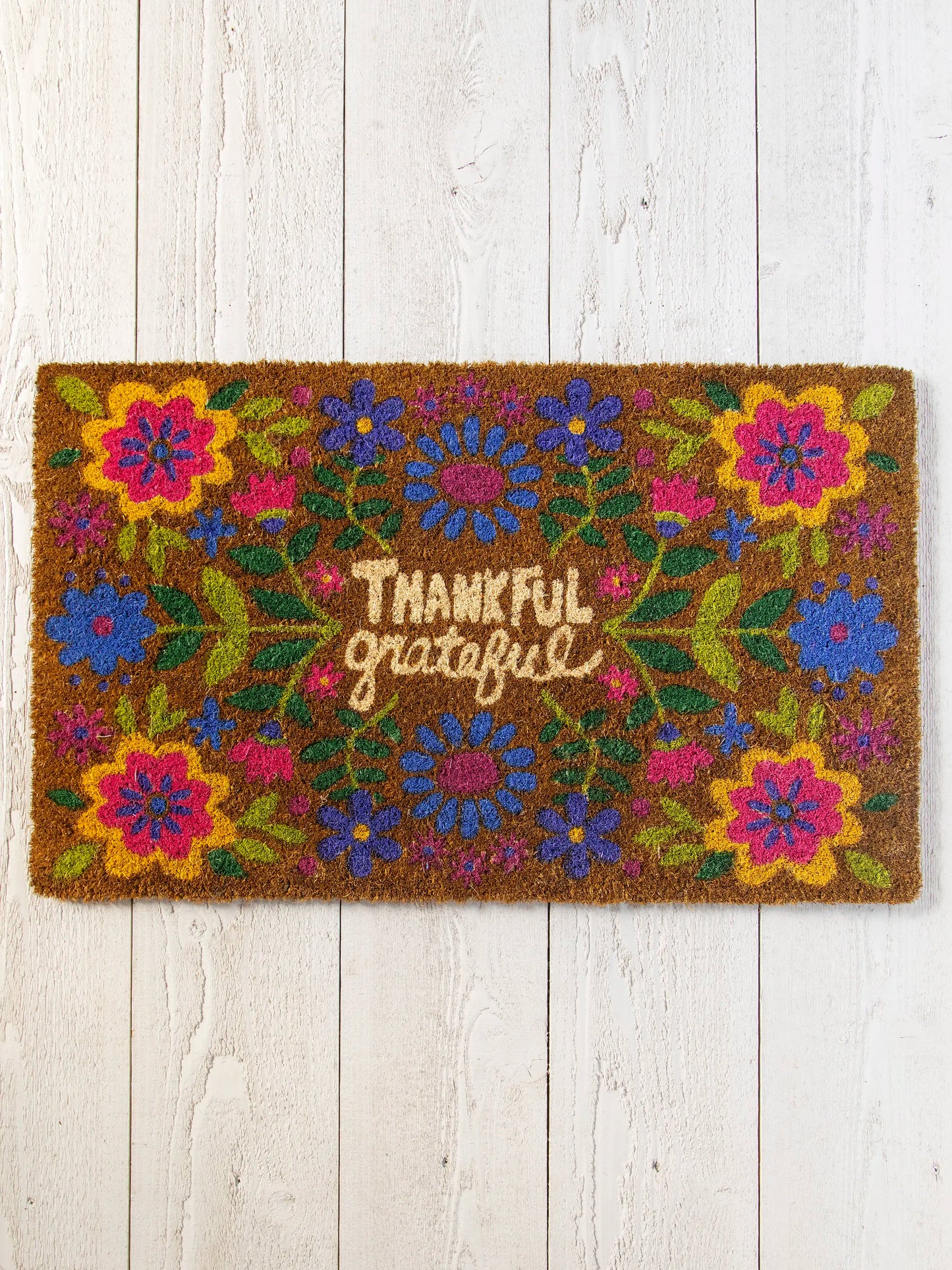 Bungalow Doormat - Thankful Grateful