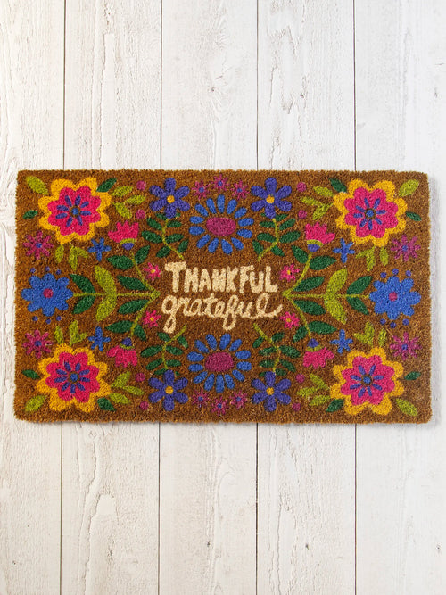 Bungalow Doormat - Thankful Grateful