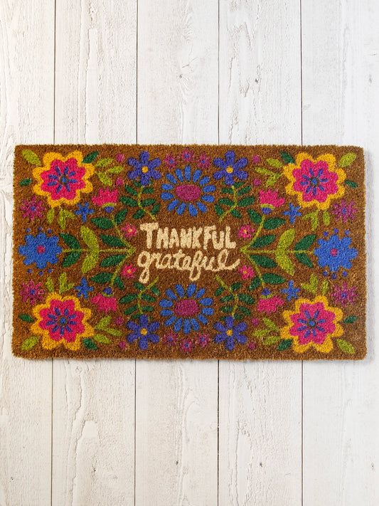 Bungalow Doormat - Thankful Grateful