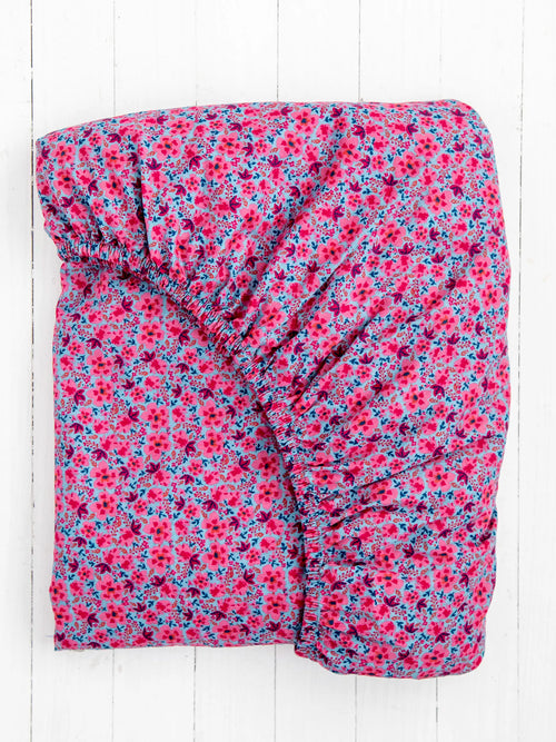 Mix & Match Soft Cotton Fitted Sheet - Blue Marlow