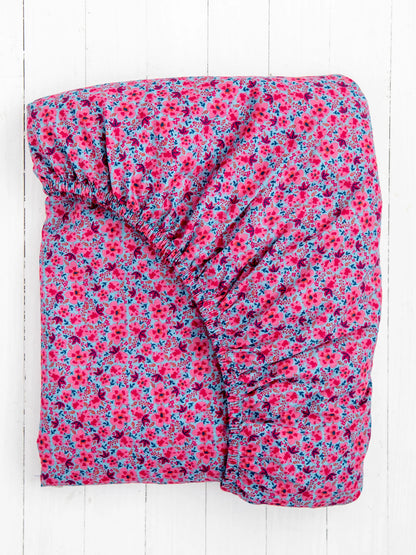 Mix & Match Soft Cotton Fitted Sheet - Blue Marlow