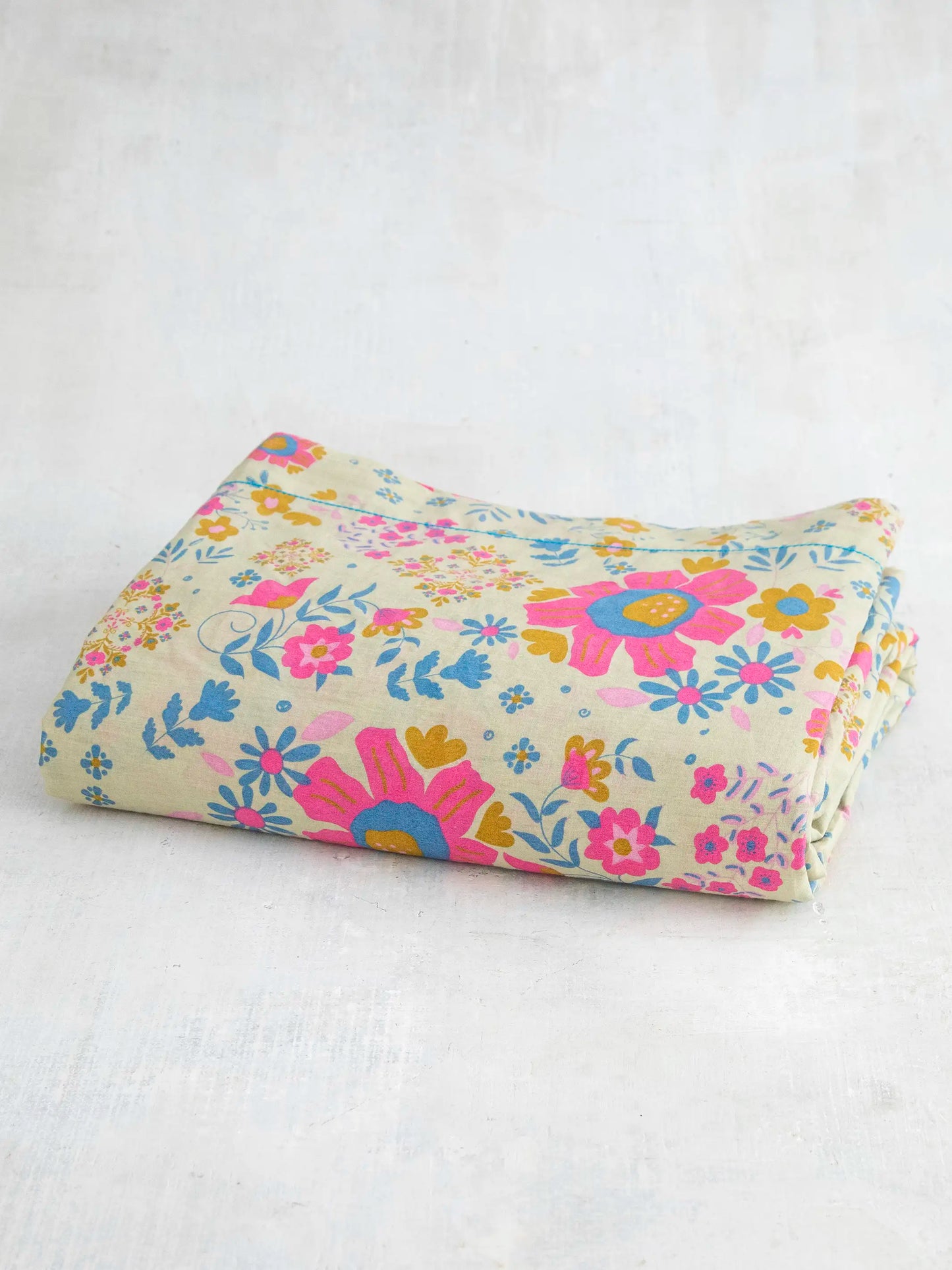 Mix & Match Soft Cotton Flat Sheet - Sage Lula