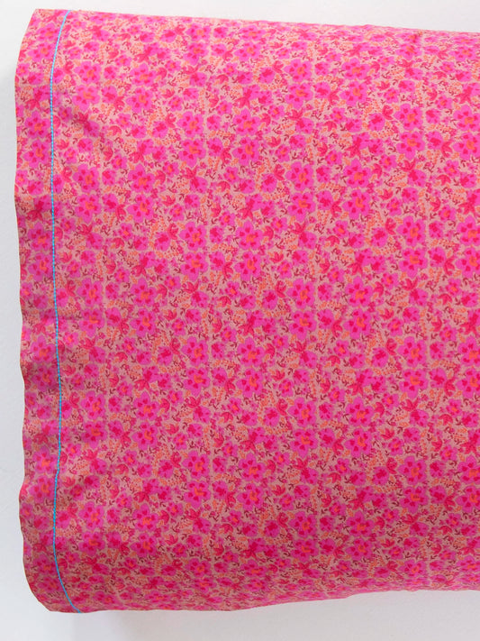Mix & Match Soft Cotton Pillowcase, Single - Pink Marlow
