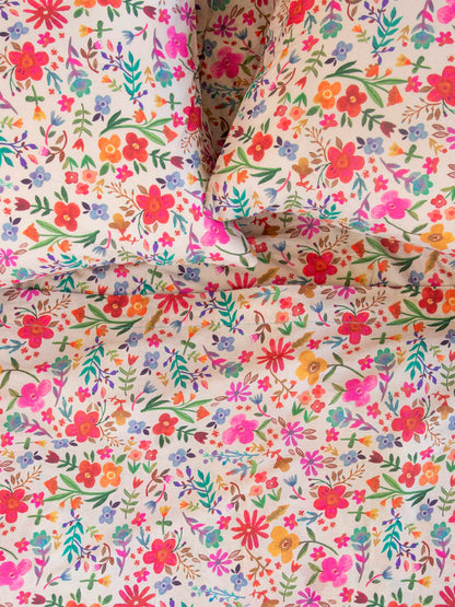 Sooo Soft Cotton Sheet Set - Flung Floral