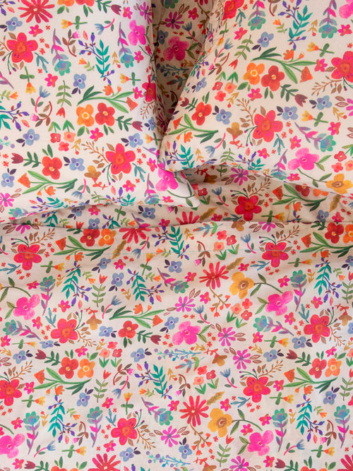 Sooo Soft Cotton Sheet Set - Flung Floral
