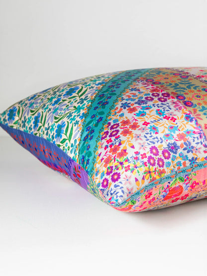 Satin Pillowcase - Folk Flower Patchwork