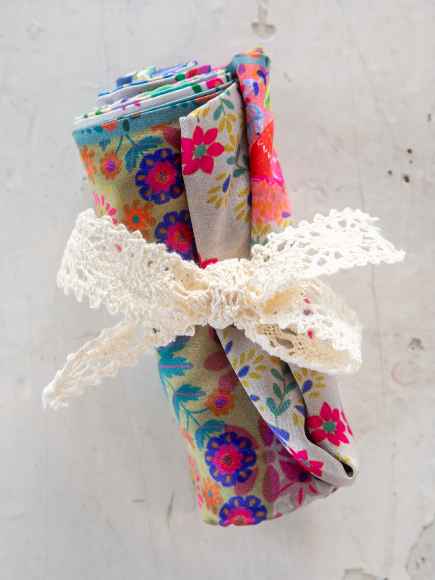 Satin Pillowcase - Folk Flower Patchwork