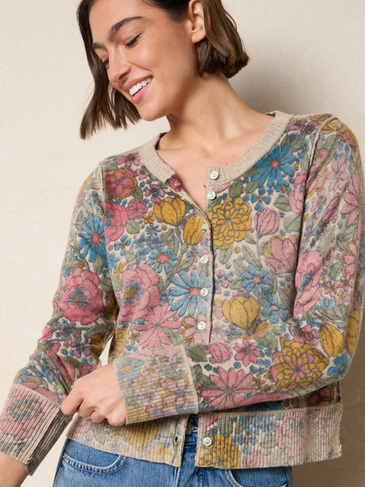 Your Everything Cardigan Sweater - Drawn Garden Multi
