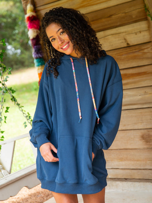 True To You Hoodie - Navy