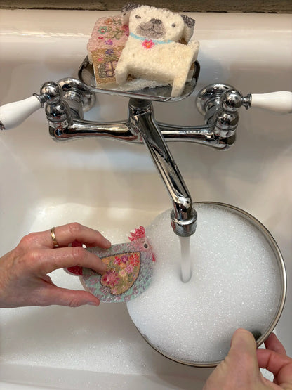 Puff Up Sponges, Set of 5 - Chicken