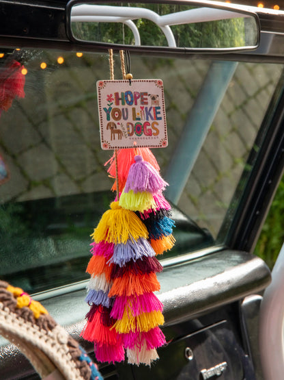 Tassel Tie-On - Coral