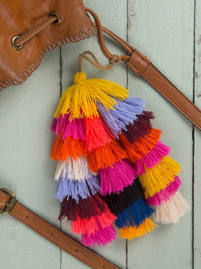 Tassel Tie-On - Coral
