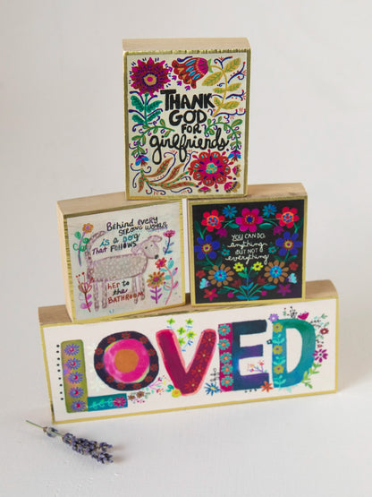 Tiny Block Keepsake - Angels Watching