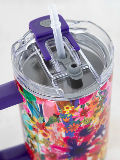 Mega 40oz Tumbler - Bright Floral Garden