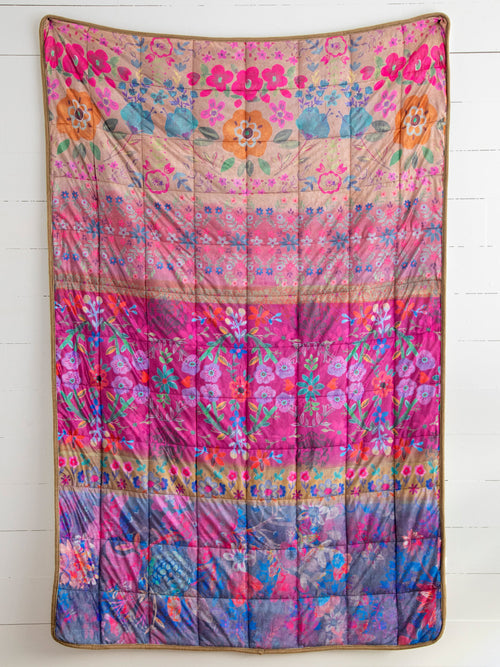 Cozy Weighted Blanket - Jewel Border