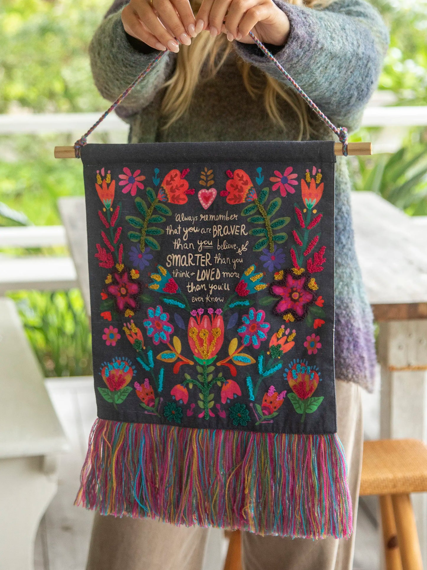 Tufted Tapestry Wall Hanging - Always Remember