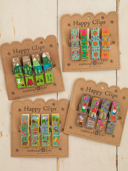 Happy Clips, Set of 4 - Mountains Are Calling